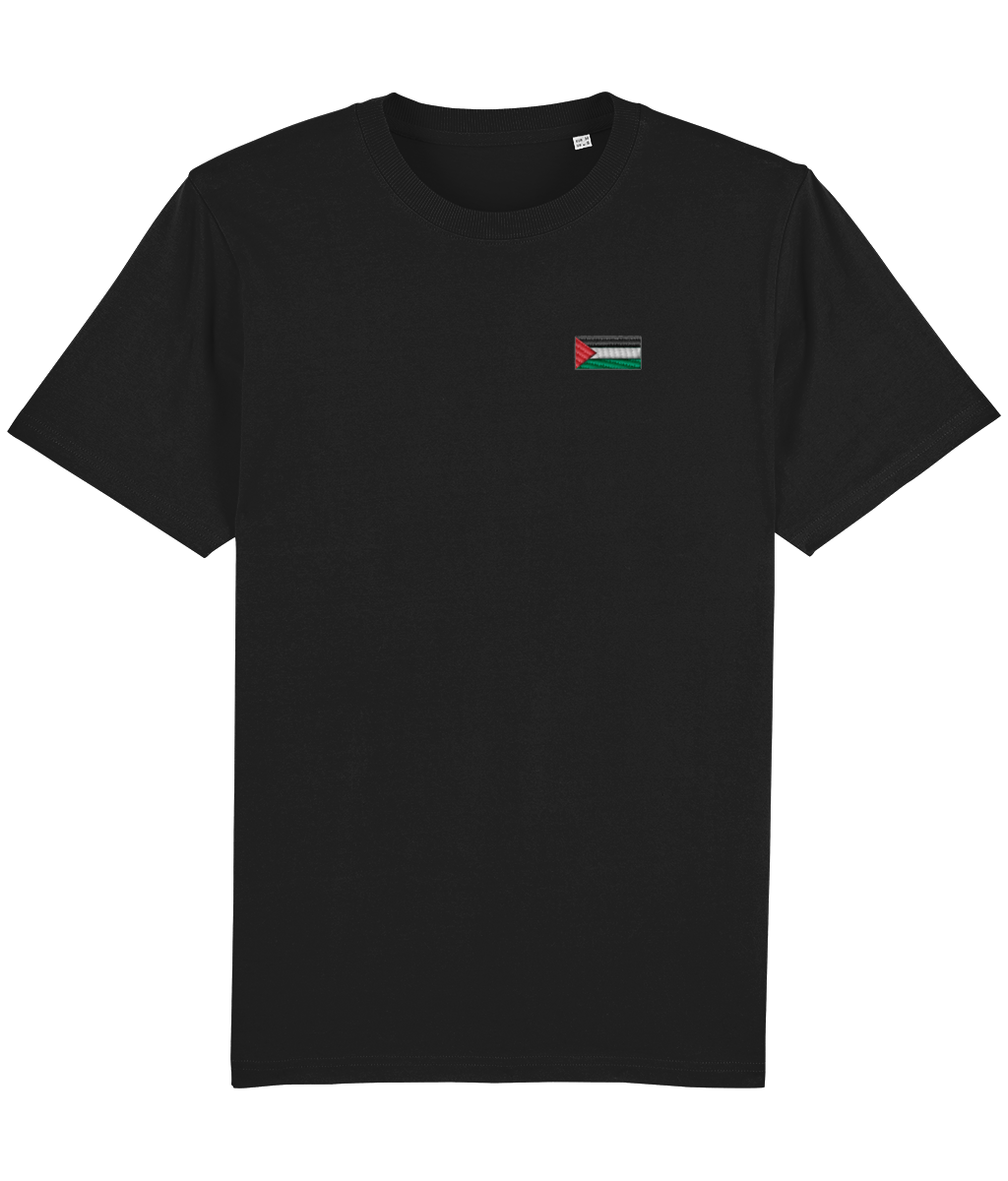 Embroidered Palestine Flag T-Shirt