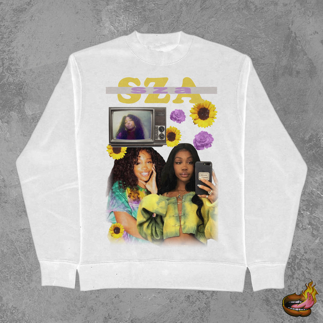 SZA White Sweatshirt