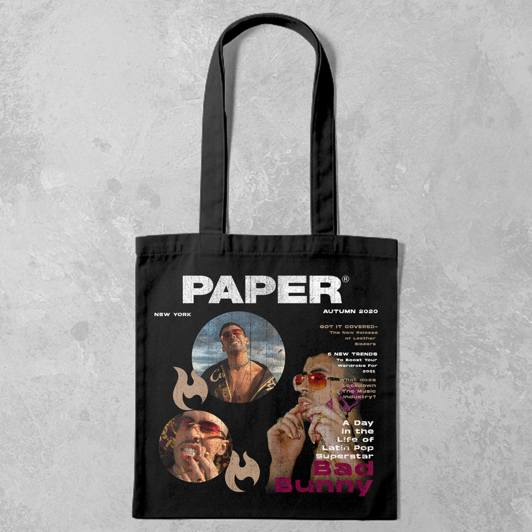 Bad Bunny Black Tote Bag