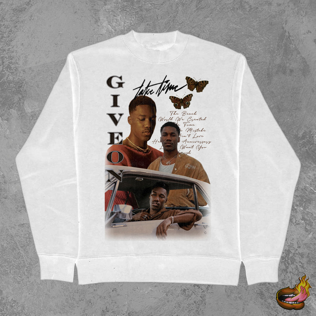 Giveon White Sweatshirt