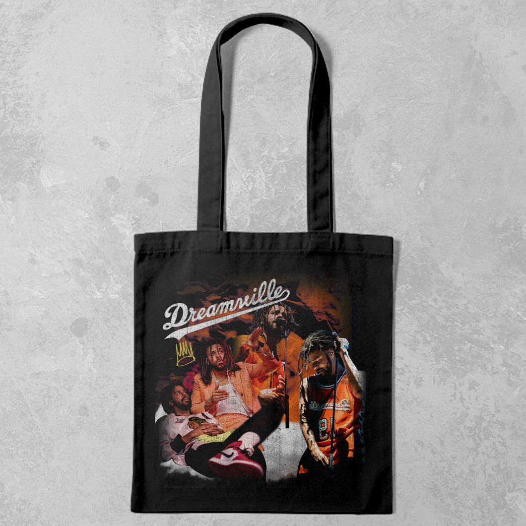 J Cole Black Tote Bag