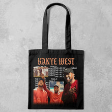 Load image into Gallery viewer, Kanye West Life of Pablo Black Tote Bag
